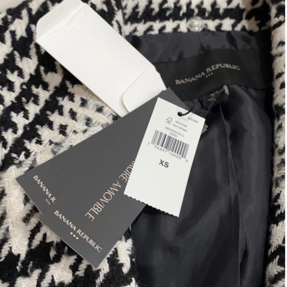 Banana Republic Houndstooth Coat - NWT - XS - Picture 3 of 3
